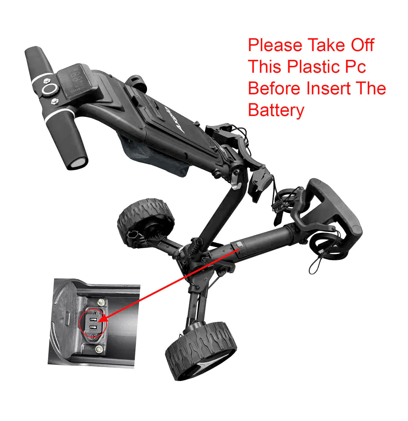 Axglo e5 Follow - Electric Golf Push Cart